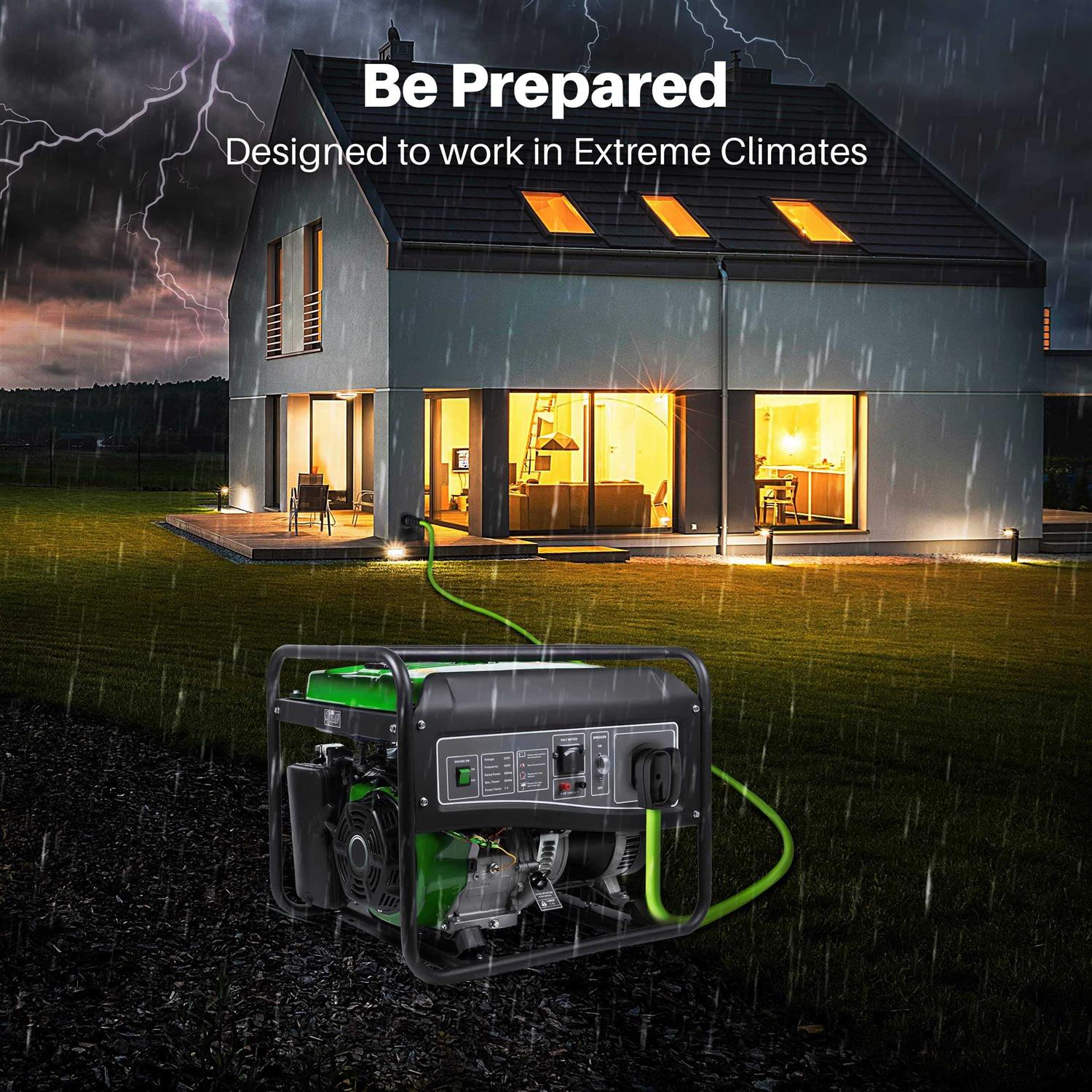 Gearit 50-Amp Generator Extension Cord Inline Nema 14-50P to SS2-50R Twist Lock Connector STW 6/3+8/1 AWG 125/250v for 50A Power Inlet Box - Zenithce