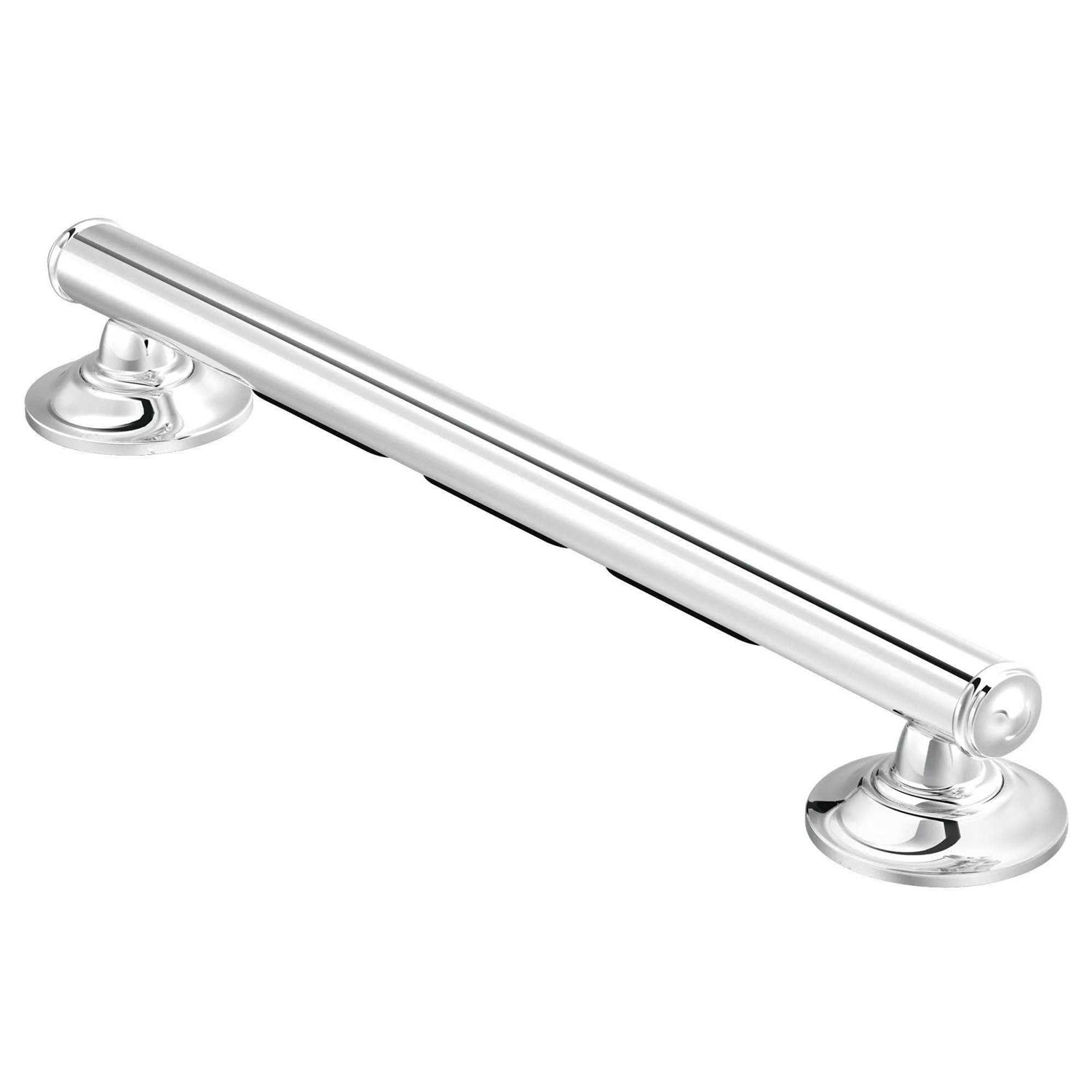 Moen Chrome 16 Grab Bar with Shelf LR2356DCH - Zenithce