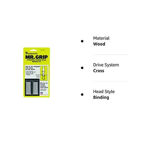Woodmate 2498 Mr Grip Screw Hole Repair Kit - Zenithce