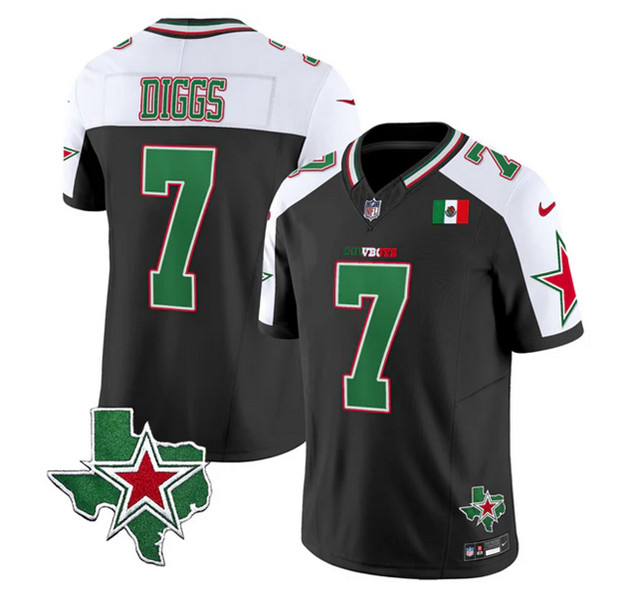 Dallas Cowboys #7 Trevon Diggs Black 2024 F.U.S.E. Mexico Alternate Vapor Untouchable Limited Stitched Jersey - Zenithce