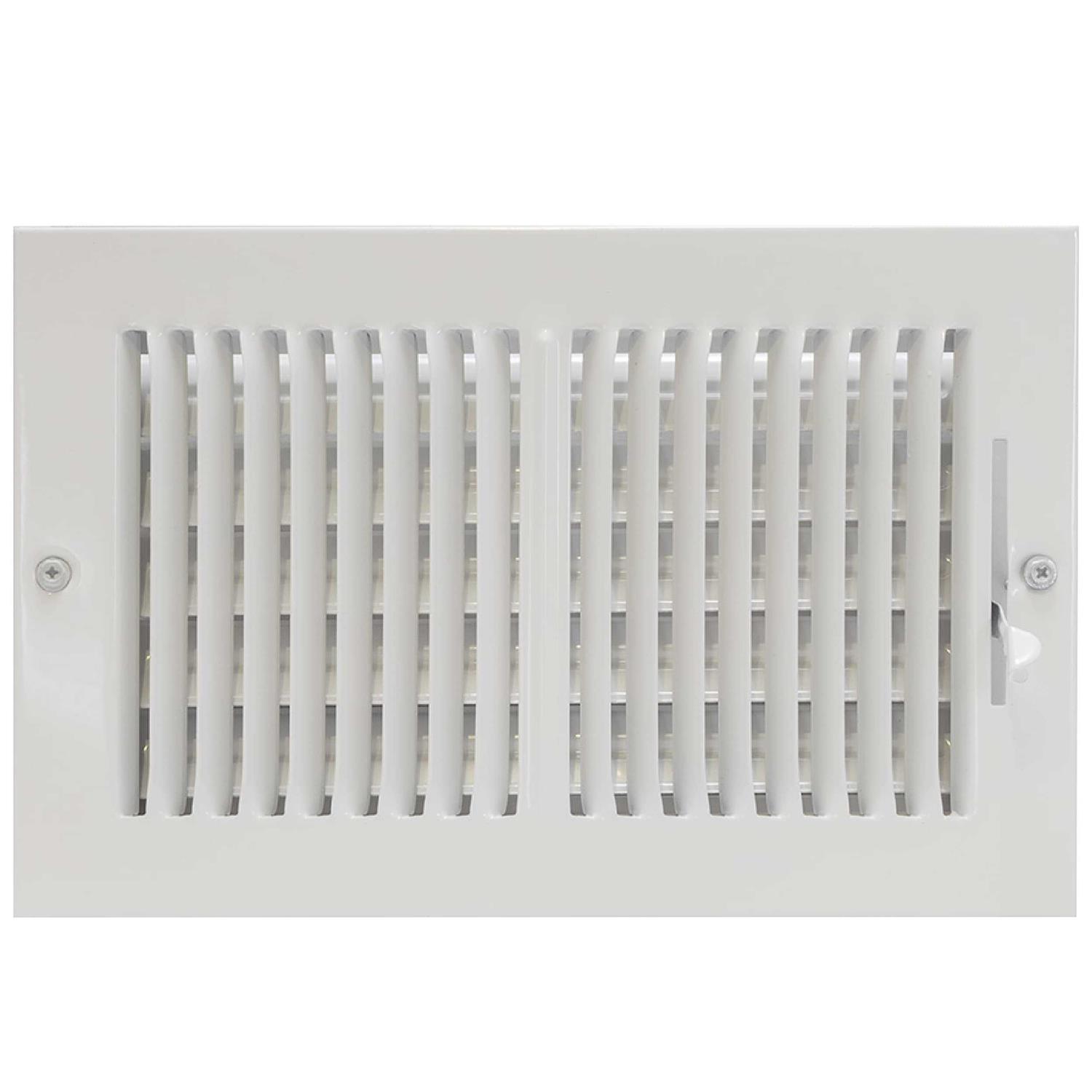 Ez-flo 10 in. x 6 in. 3-Way Steel Wall/Ceiling Registered - Zenithce
