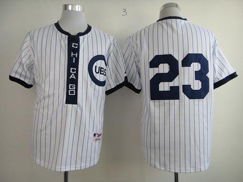 Cubs #23 Ryne Sandberg White 1909 Turn Back The Clock Stitched Jersey - Zenithce