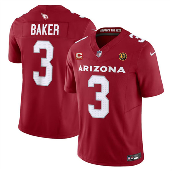 Arizona Cardinals #3 Budda Baker Red 2023 F.U.S.E. With 4-Star C Patch And John Madden Patch Vapor Limited Stitched Jersey - Zenithce