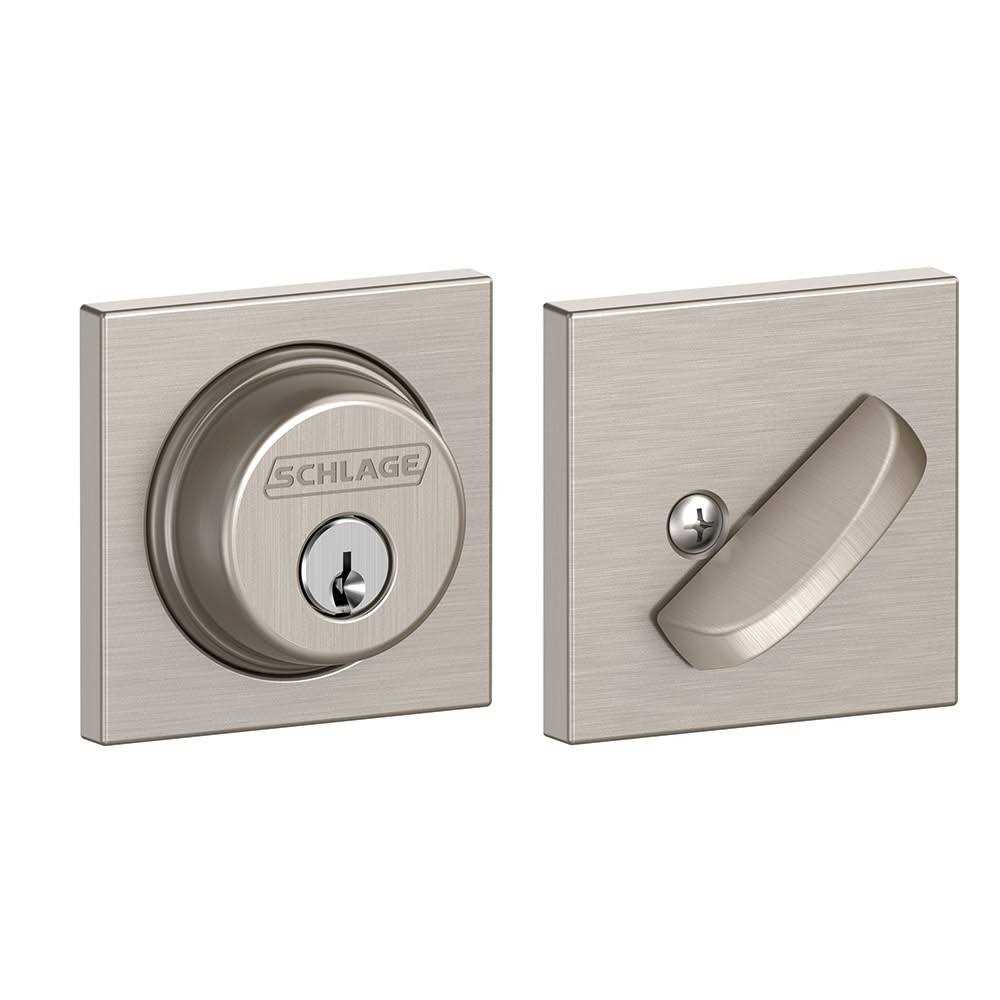 Schlage B60 Deadbolt Single Cylinder B60N6-619-12-287-10-116 - Zenithce