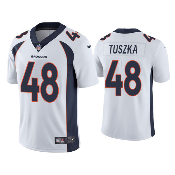 Denver Broncos #48 Derrek Tuszka White Vapor Untouchable Limited Stitched Jersey - Zenithce
