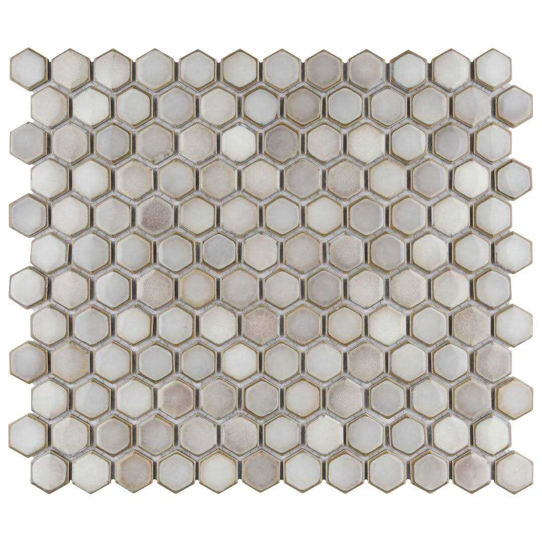 Hudson 1 x 1 Porcelain Honeycomb Mosaic Wall & Floor Tile Merola Tile - Zenithce