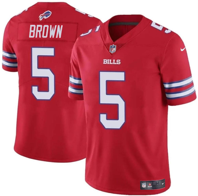 Buffalo Bills #5 Anthony Brown Red 2024 Vapor Untouchable Limited Stitched Jersey - Zenithce