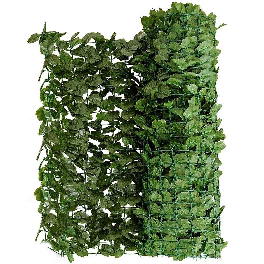 Costway 59′ Faux Ivy Leaf Decorative Privacy Fence Screen Artificial Hedge Fencing - Zenithce