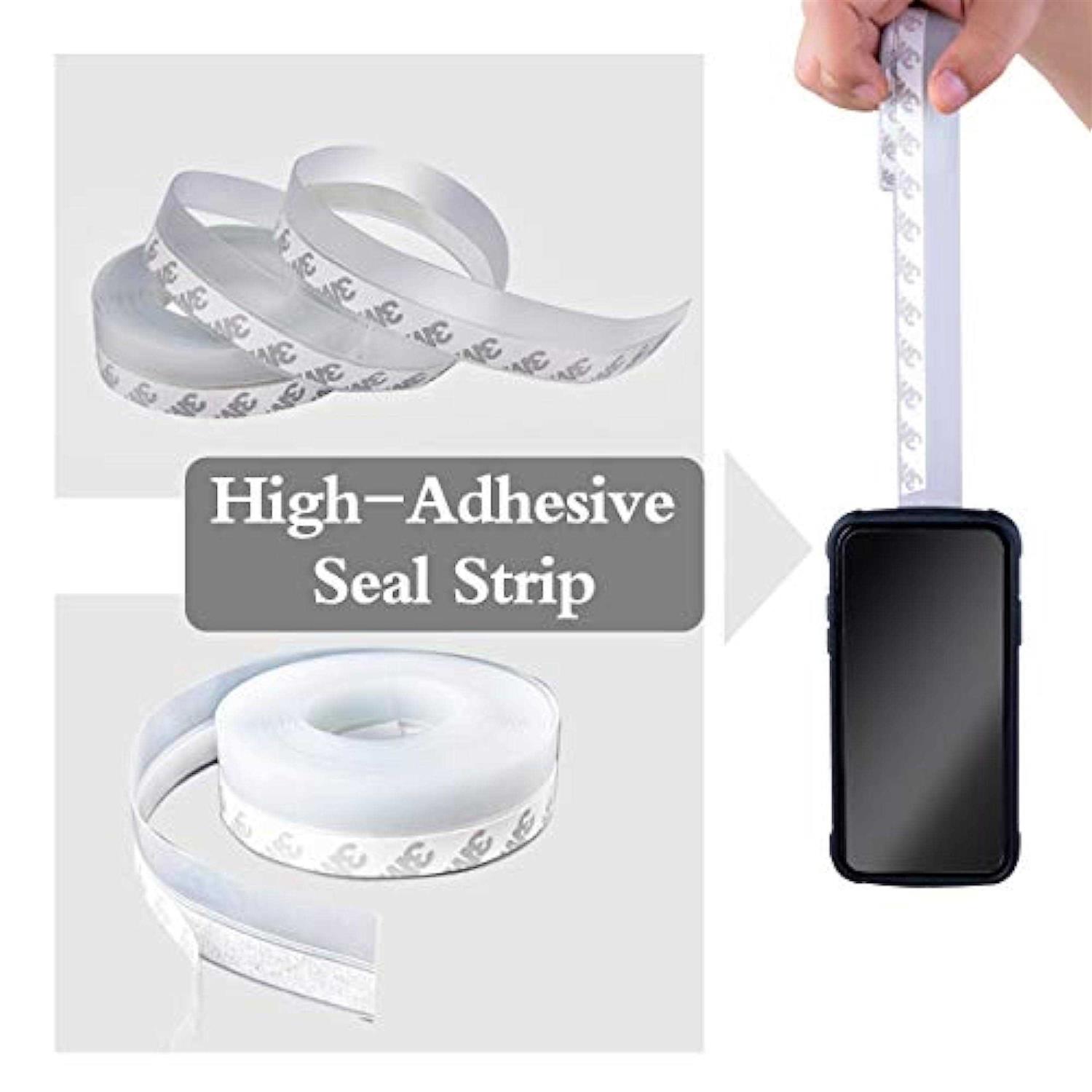 Silicone Seal Strip Weather Stripping Door Window Seal-Door Strip Bottom Draft Stopper 16.5 Foot - Zenithce
