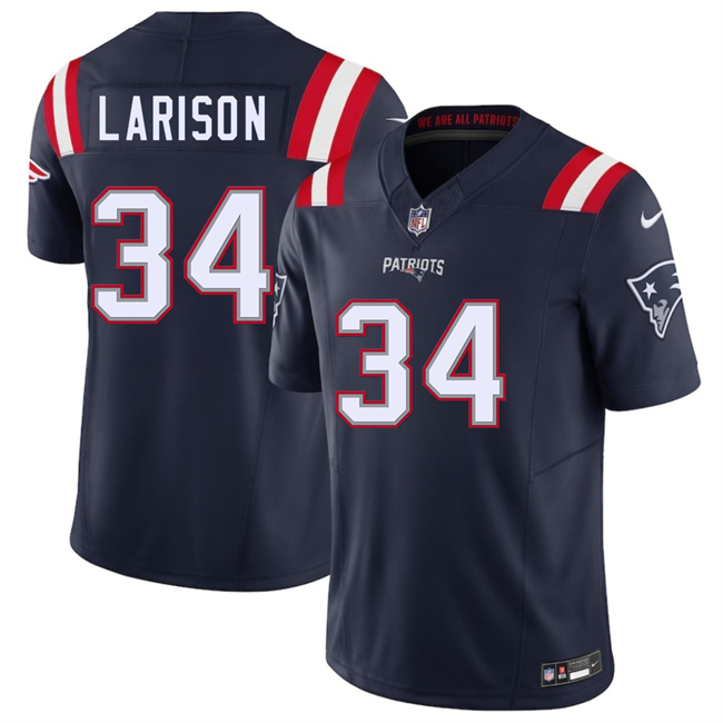 New England Patriots #34 Lan Larison Navy 2025 F.U.S.E. Vapor Limited Stitched Jersey - Zenithce
