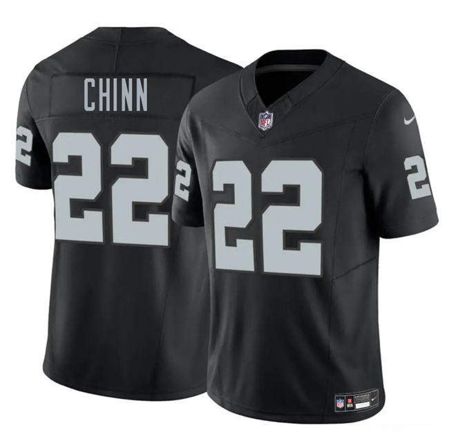 Las Vegas Raiders #22 Jeremy Chinn Black 2025 F.U.S.E. Vapor Stitched Jersey - Zenithce