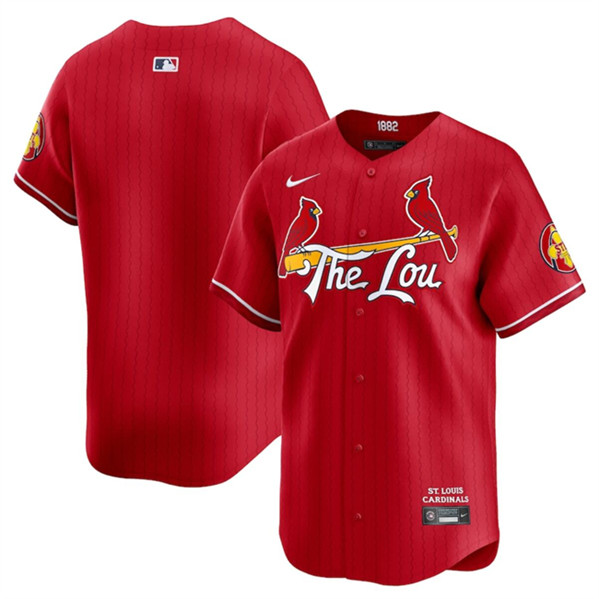 St. Louis Cardinals Blank Red 2024 City Connect Limited Stitched Jersey - Zenithce