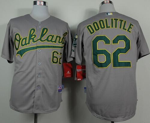 Athletics #62 Sean Doolittle Grey Cool Base Stitched Jersey - Zenithce