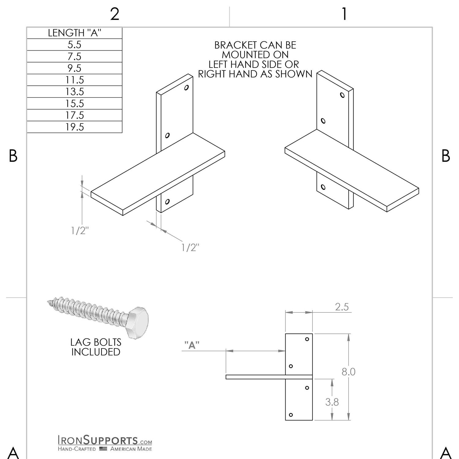 Floating Countertop Wall Bracket - Zenithce