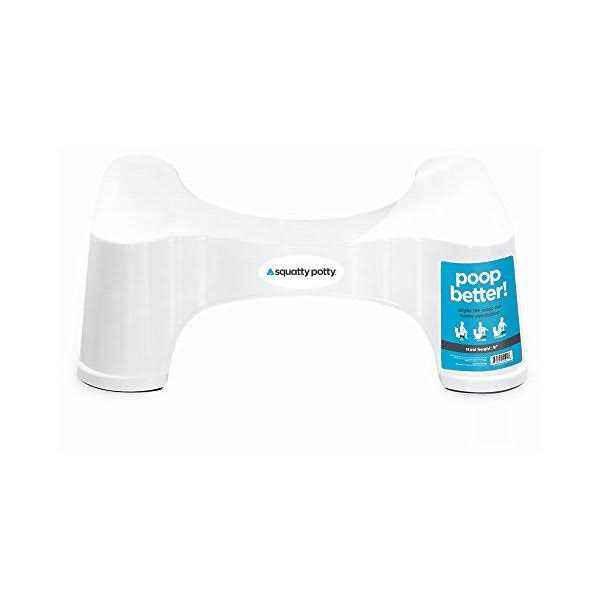 Squatty Potty Stockholm Folding Bamboo Toilet Stool 7 Collapsible, Brown and - Zenithce