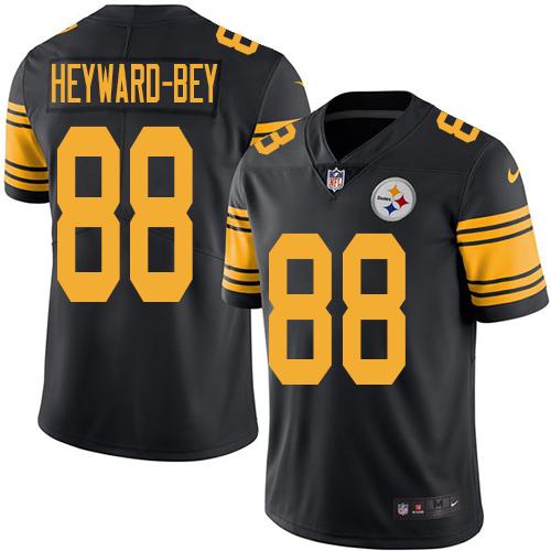 Steelers #88 Darrius Heyward-Bey Black Stitched Limited Rush Nike Jersey - Zenithce