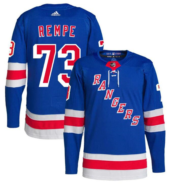 New York Rangers #73 Matt Rempe Royal Stitched Jersey - Zenithce