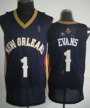 New Orleans Pelicans #1 Tyreke Evans Navy Blue Swingman Jersey - Zenithce