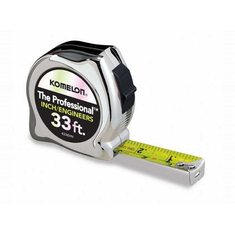 Komelon Usa High Viz Professional Inch Engineer Tape Measures 433IEHV - Zenithce