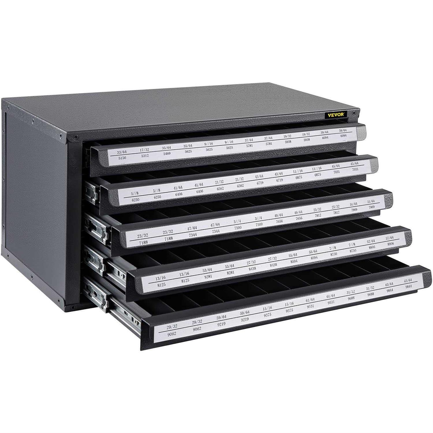 VEVOR Drill Bit Dispenser Cabinet Five-Drawer Drill Bit Dispenser - Zenithce