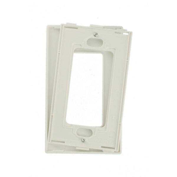 Leviton White 1-Gang Decorator/Rocker Wall Plate - Zenithce
