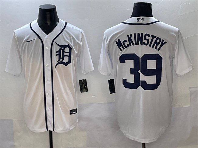 Detroit Tigers #39 Zach McKinstry White Cool Base Stitched Jersey - Zenithce
