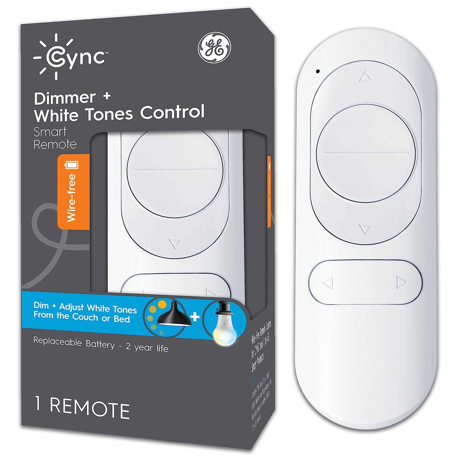 GE CYNC Reveal Smart Light Bulb with Smart Wire-Free Dimmer Switch Bundle - Zenithce