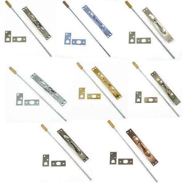 idh by St. Simons Solid Brass Extension Flush Bolt - Zenithce