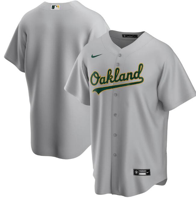 Oakland Athletics Grey Blank Cool Base Stitched Jersey - Zenithce