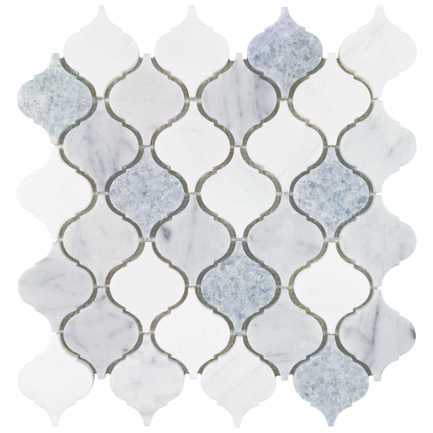 MosaicTileOutlet 1×1 Stacked Squares Gloss Black Glass Mosaic Tile - Zenithce