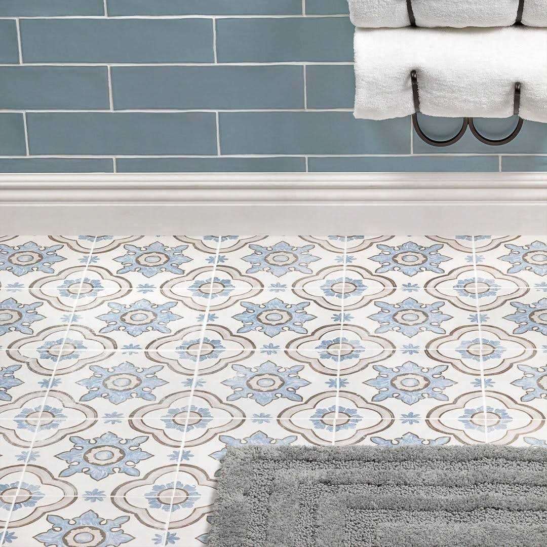 Ivy Hill Tile Utopia Polished Marble and Brass Wall Mosaic Tile - Zenithce
