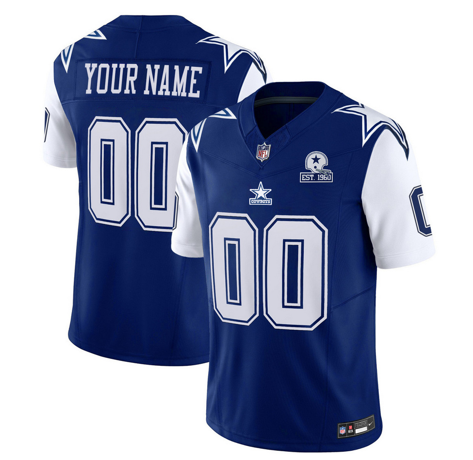 Dallas Cowboys Custom Navy 2023 F.U.S.E. With Established In 1960 Patch Vapor Limited Stitched Jersey - Zenithce