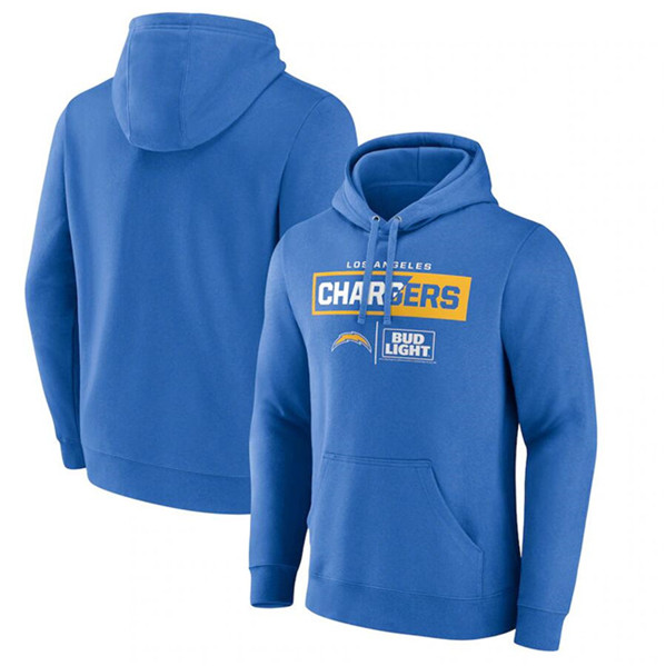 Los Angeles Chargers Blue X Bud Light Pullover Hoodie - Zenithce