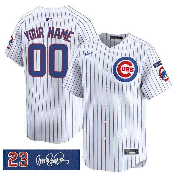 Chicago Cubs Custom White 'Ryne Sandberg Tribute' Vapor Limited V3 Stitched Jersey - Zenithce