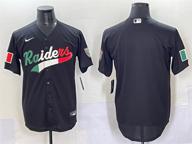 Las Vegas Raiders Blank Black Mexico Cool Base Stitched Jersey - Zenithce