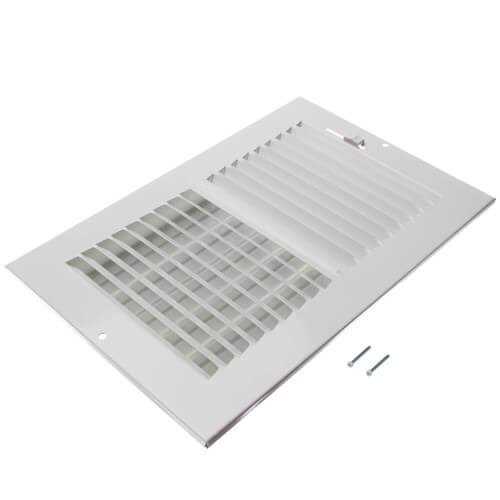 Hart & Cooley 43364 24 x 10 White Sidewall/Ceiling Return Air Grille - Zenithce