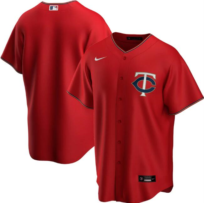 Minnesota Twins Red Cool Base Stitched Jersey - Zenithce