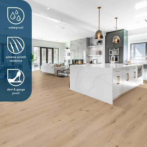 Lifeproof 6 MIL x 16 in. W x 32 in. L Click Lock Waterproof Vinyl Tile Flooring - Zenithce