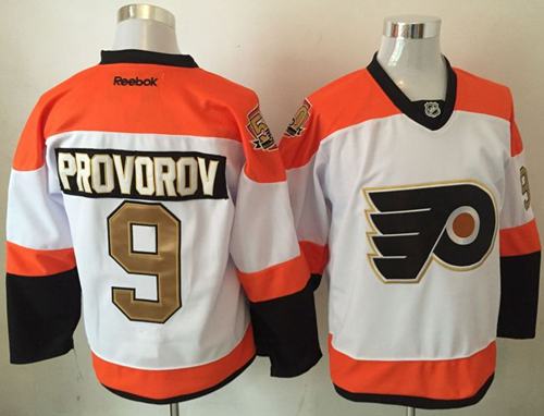 Flyers #9 Ivan Provorov White 3rd Stitched Jersey - Zenithce