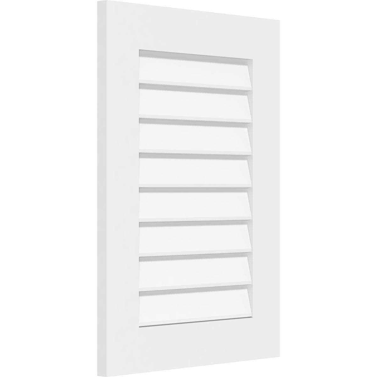 Vertical Surface Mount Functional Standard Frame PVC Gable Vent Ekena Millwork - Zenithce