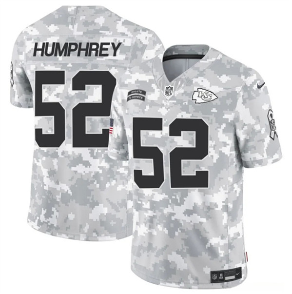 Kansas City Chiefs #52 Creed Humphrey Arctic Camo 2024 F.U.S.E. Salute To Service Limited Stitched Jersey - Zenithce