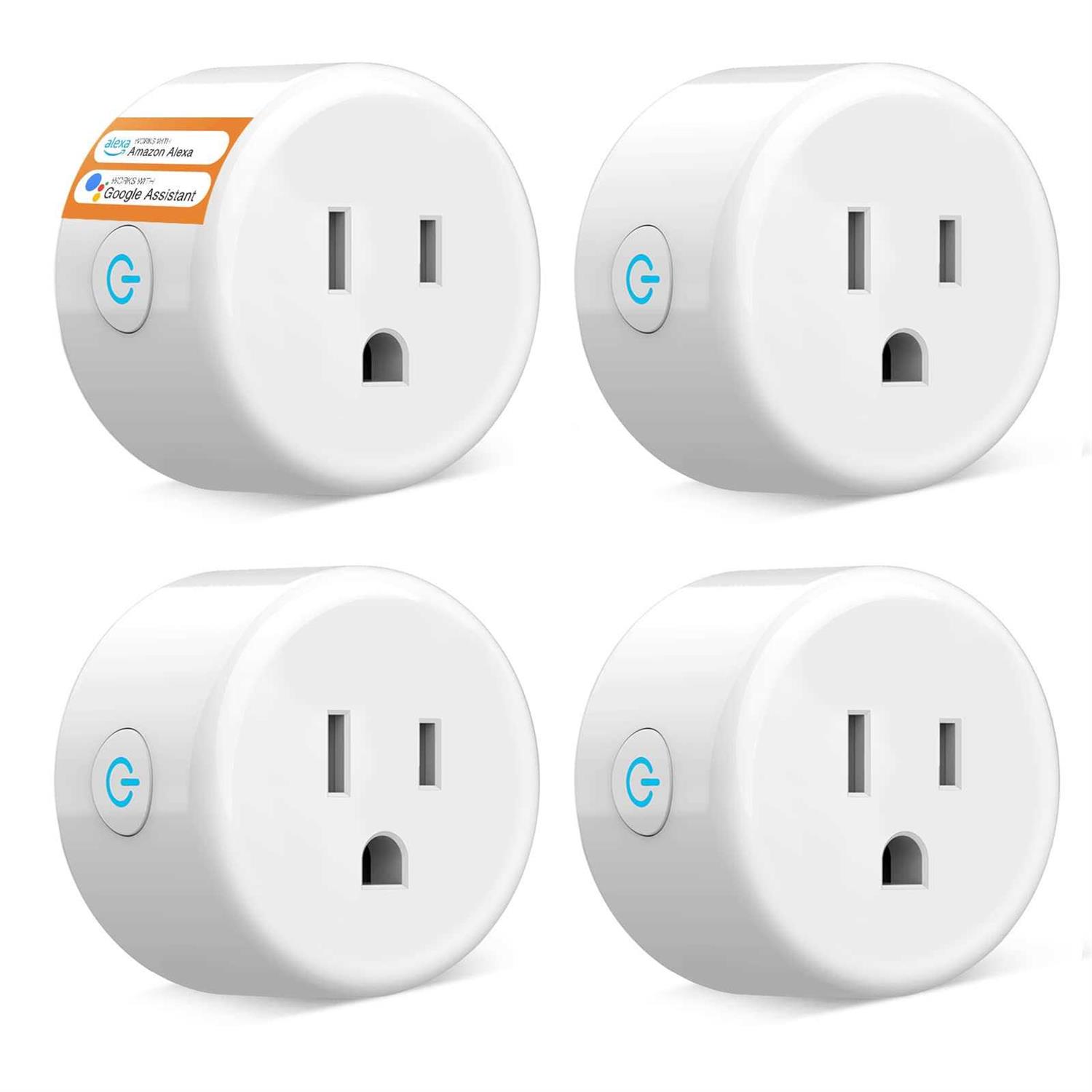GHome Smart Mini Plug, Wi-Fi Outlet Socket Compatible with Alexa and Google Home - Zenithce