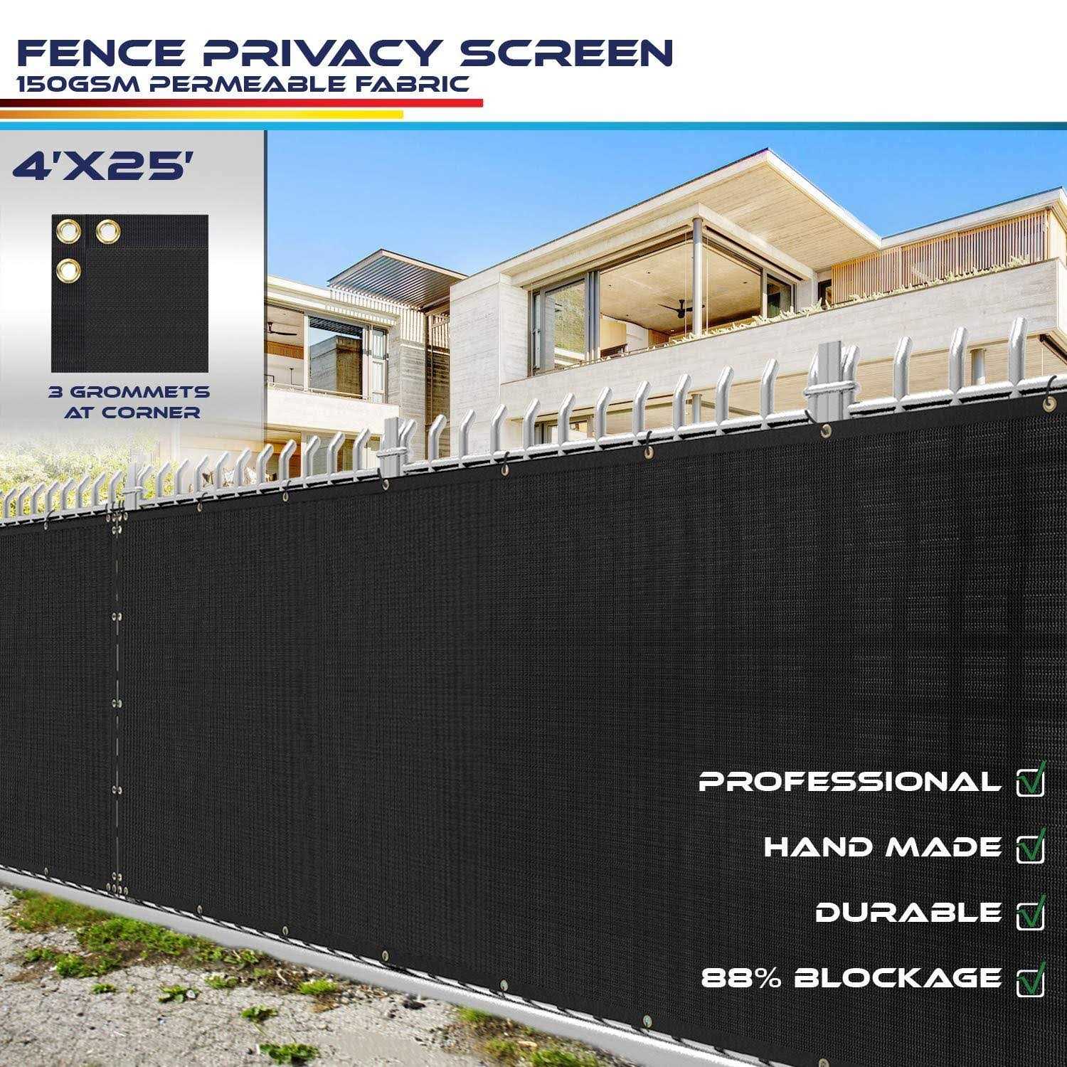 Windscreen4less Privacy Fence Screen Heavy Duty Brass - Zenithce