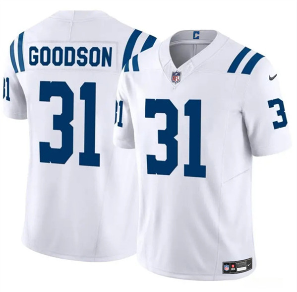 Indianapolis Colts #31 Tyler Goodson White 2024 F.U.S.E. Vapor Limited Stitched Jersey - Zenithce
