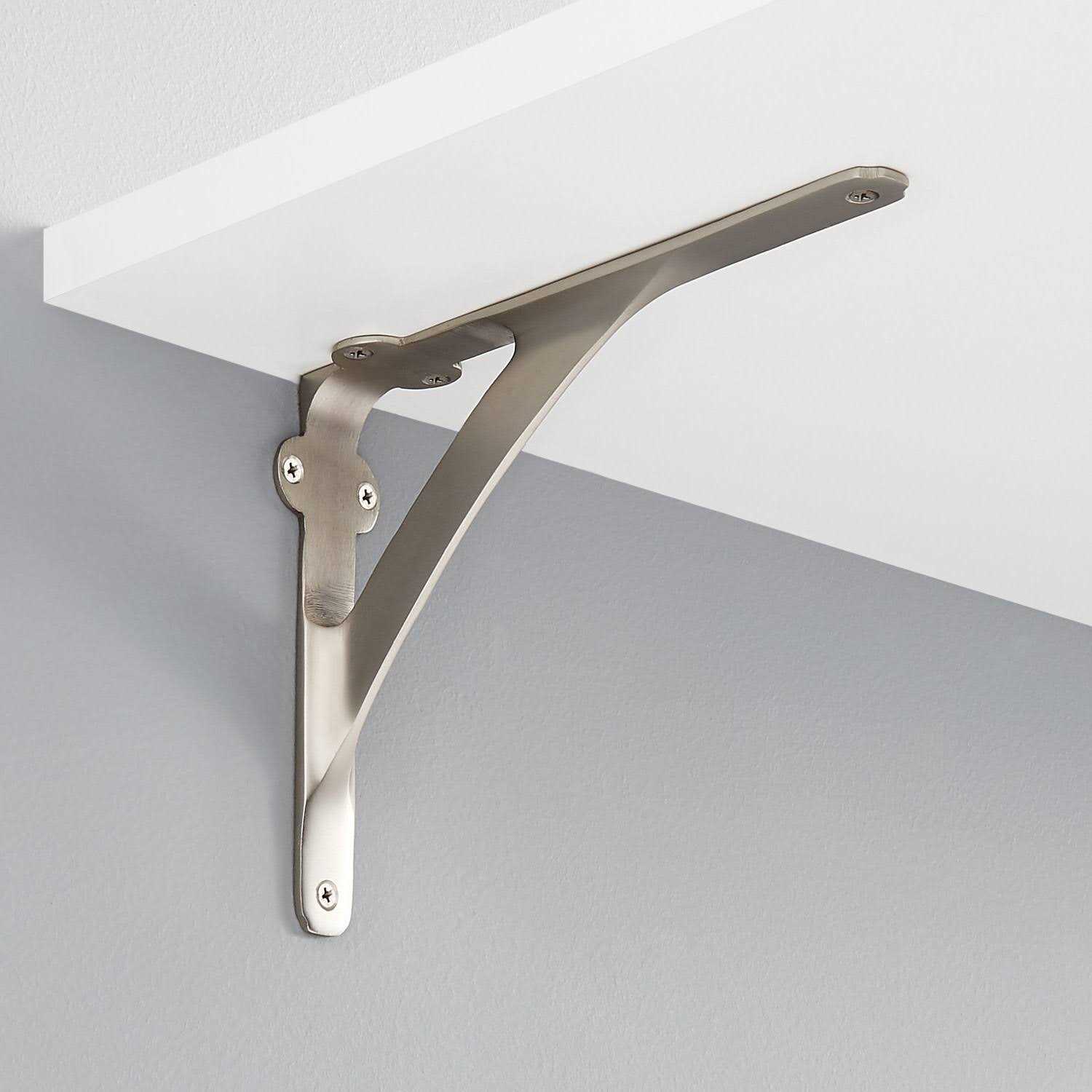 Signature Hardware 916280 Rustic 5 Iron Shelf Bracket - Zenithce