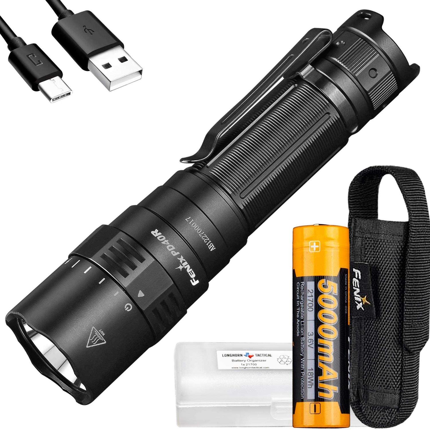 Fenix PD40R V3.0 Rechargeable Flashlight - Zenithce