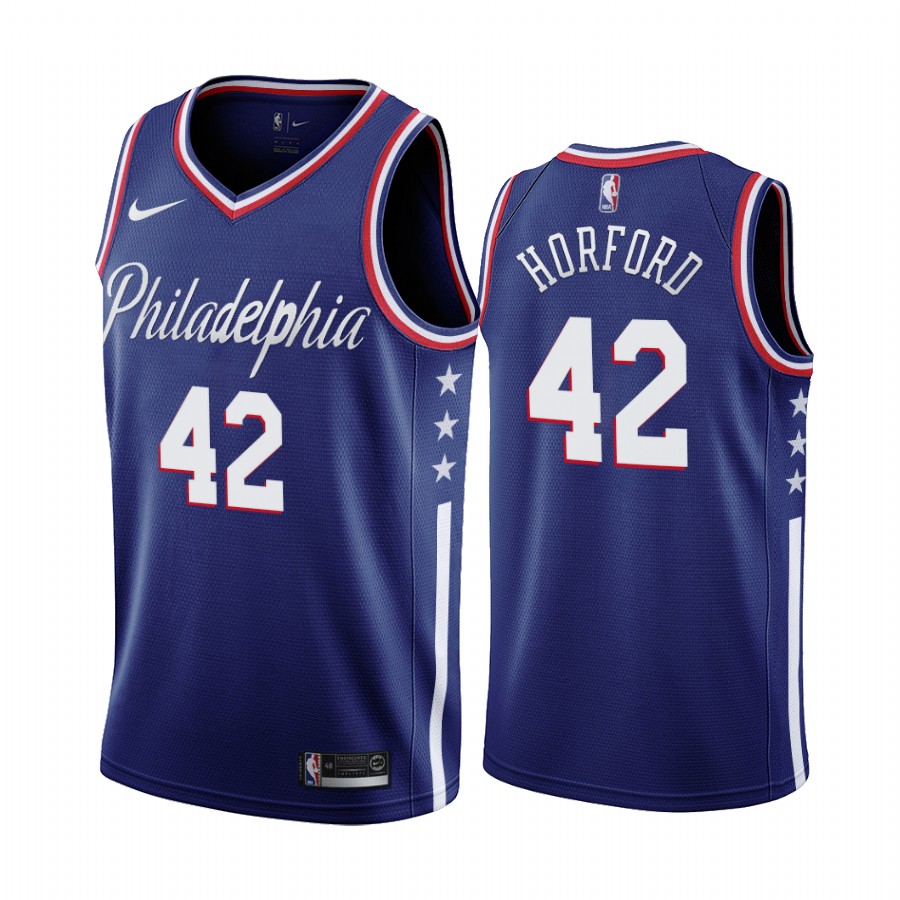 76ers #42 Al Horford Navy 2019-20 City Edition Swingman Jersey - Zenithce