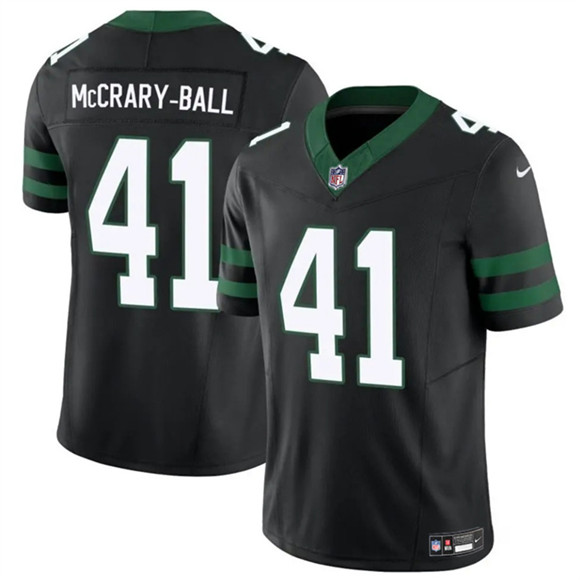 New York Jets #41 Marcelino McCrary-Ball Black 2025 F.U.S.E. Vapor Untouchable Limited Stitched Jersey - Zenithce