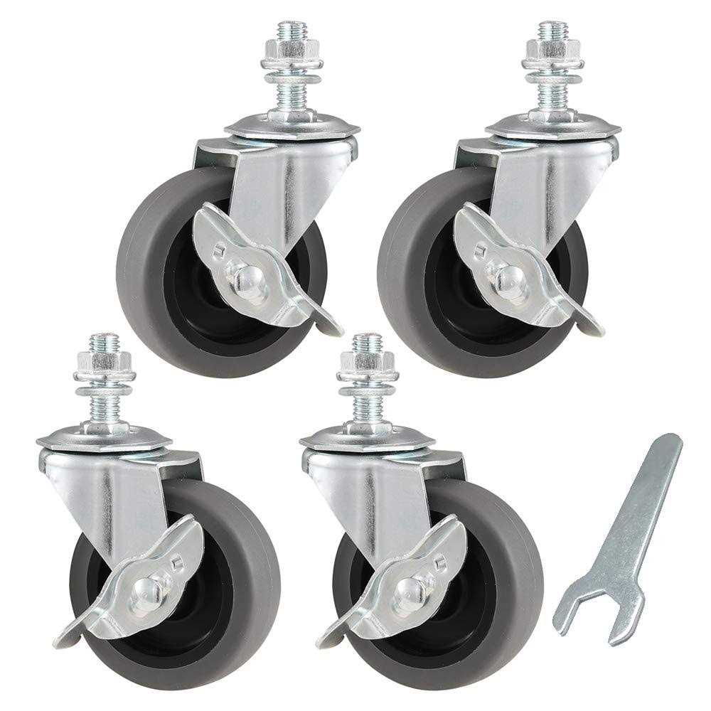 WHARSTM Caster Wheels 3 Locking Swivel Casters - Zenithce