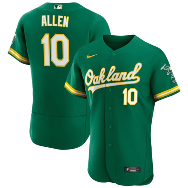 Oakland Athletics #10 Nick Allen Green Flex Base Stitched Jersey - Zenithce